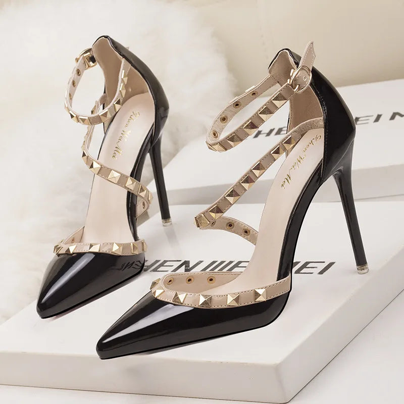 Thin High Heels Pointed Sequined Sexy Ladies High Heel Shoes