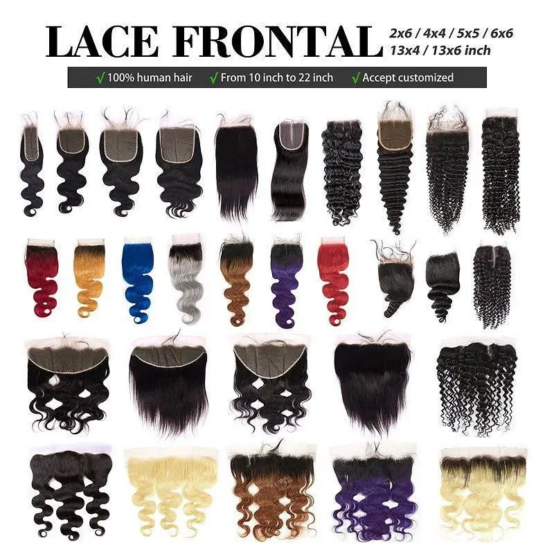 10A Mink Virgin Hair Bundles With Hd Lace Closures and Frontals
