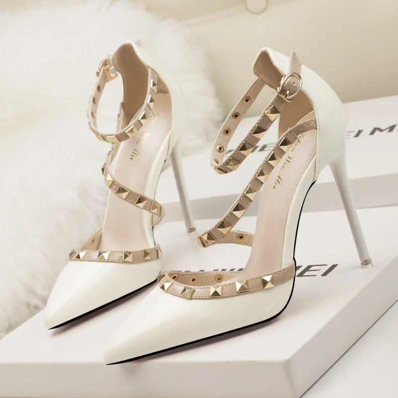 Thin High Heels Pointed Sequined Sexy Ladies High Heel Shoes