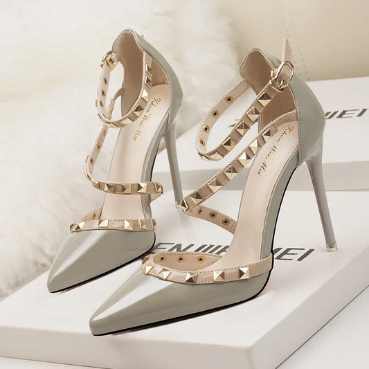 Thin High Heels Pointed Sequined Sexy Ladies High Heel Shoes