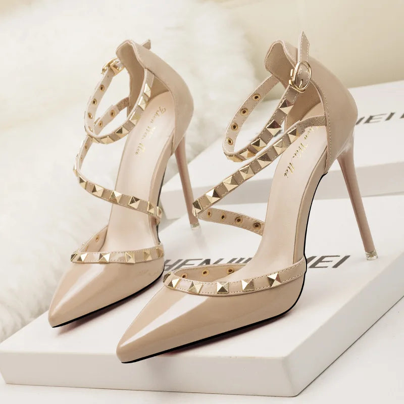 Thin High Heels Pointed Sequined Sexy Ladies High Heel Shoes
